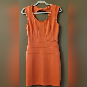 Guess Bodycon Sleeveless Coral Dress (Small)